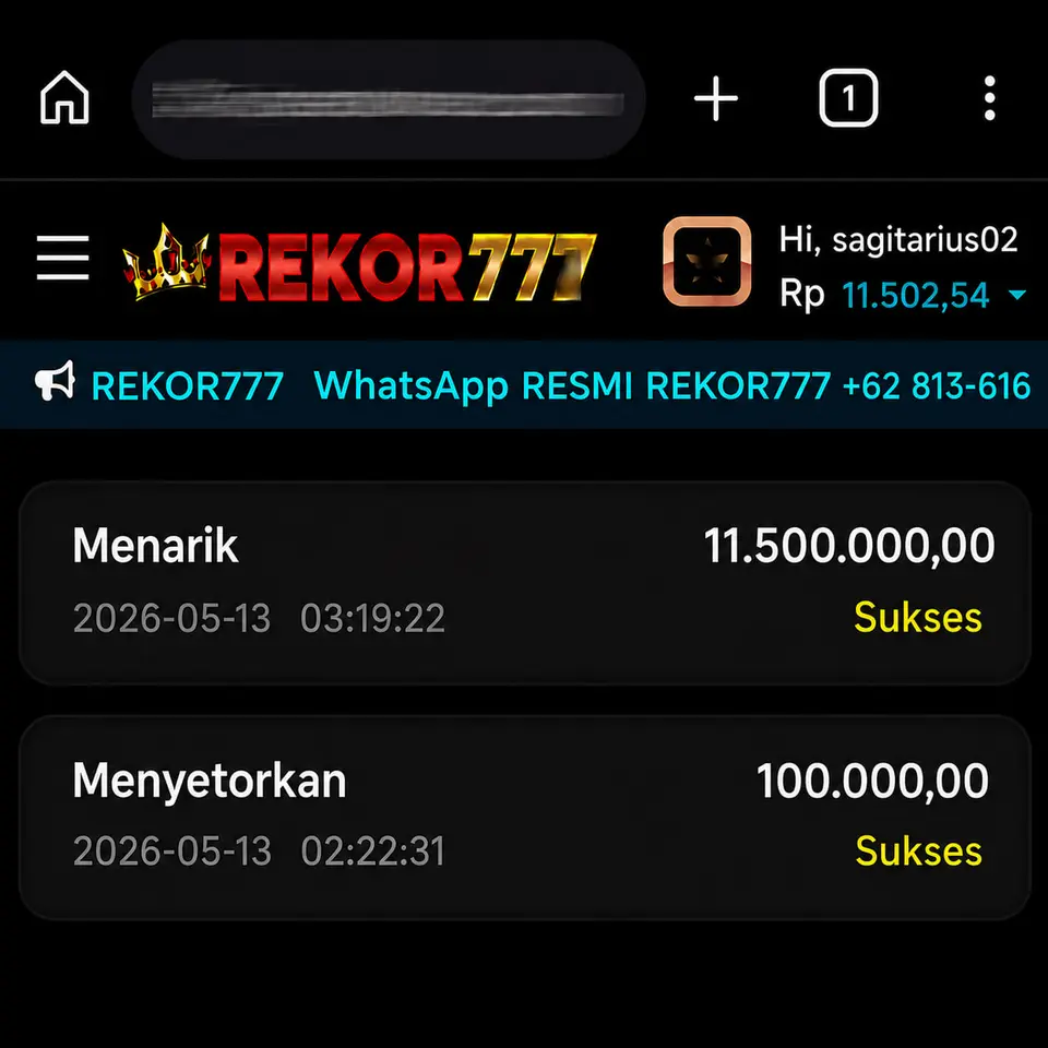 REKOR777 Masuk Resmi 2026 Aplikasi